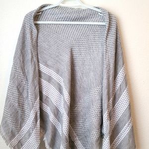 White and Gray Scarf